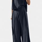 Lauren – Minimalistički komplet sa bluzom i pantalonama