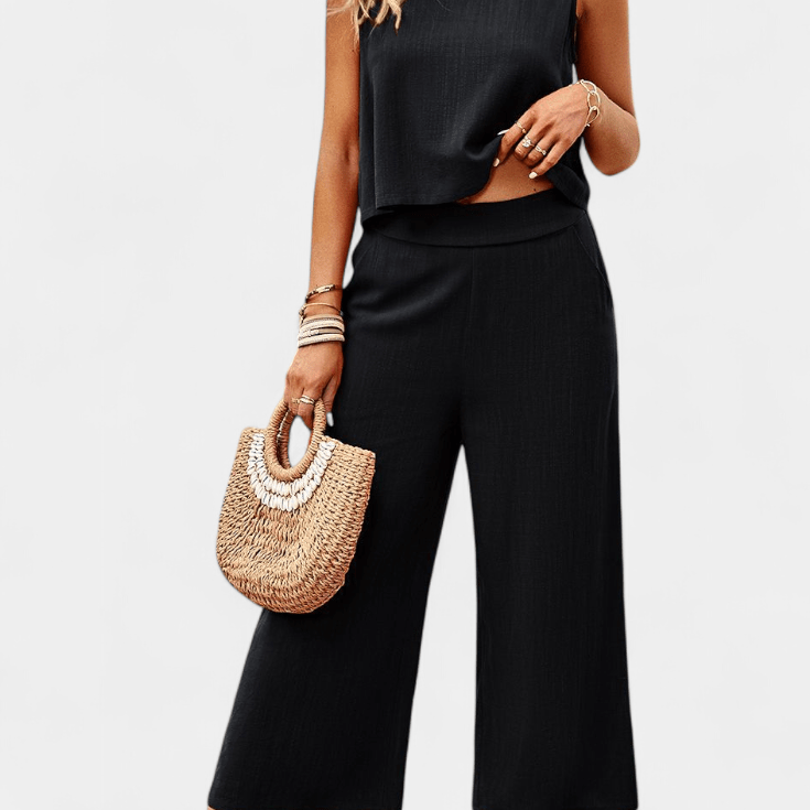 Lavinia Boho – Boho komplet sa topom i pantalonama