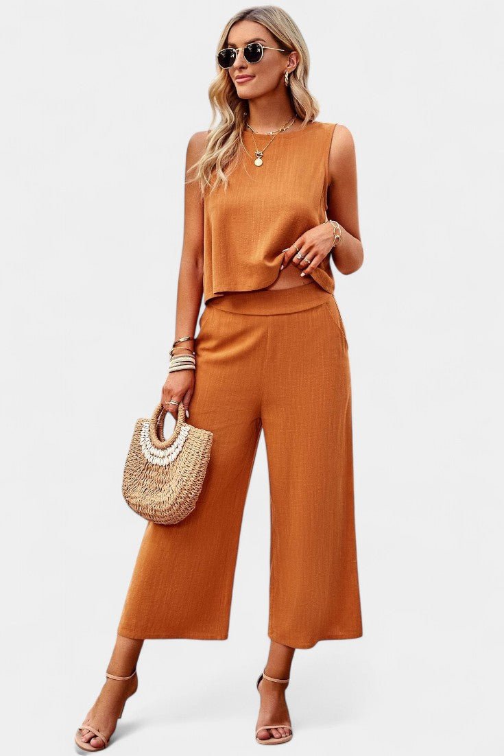 Lavinia Boho – Boho komplet sa topom i pantalonama