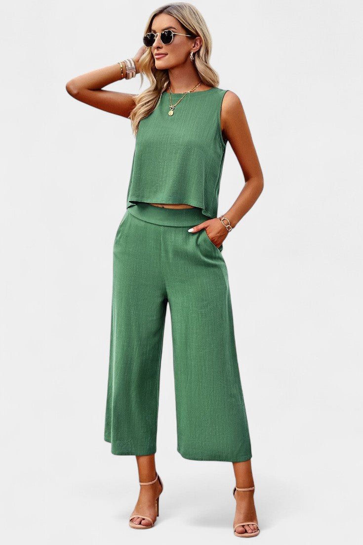 Lavinia Boho – Boho komplet sa topom i pantalonama
