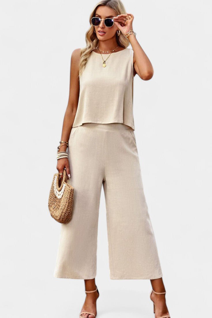Lavinia Boho – Boho komplet sa topom i pantalonama