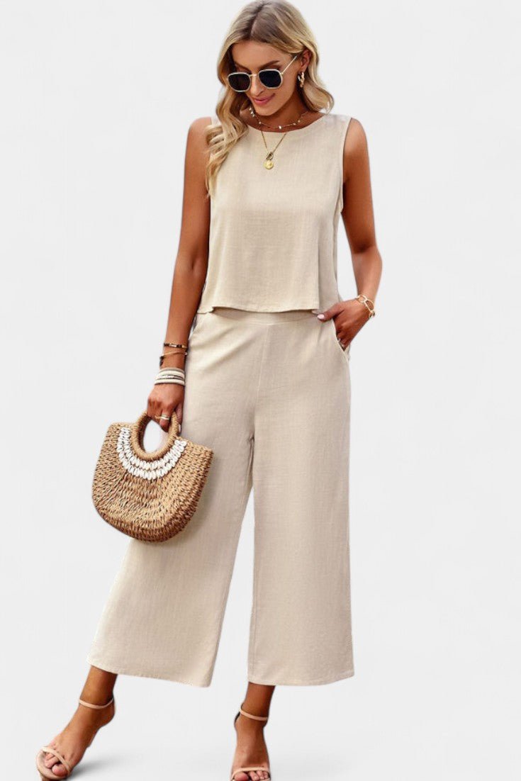 Lavinia Boho – Boho komplet sa topom i pantalonama