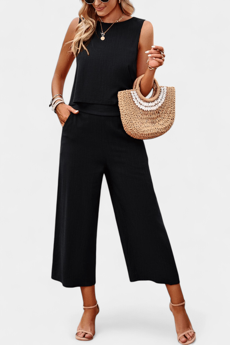Lavinia Boho – Boho komplet sa topom i pantalonama