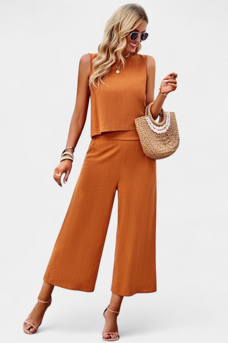 Lavinia Boho – Boho komplet sa topom i pantalonama
