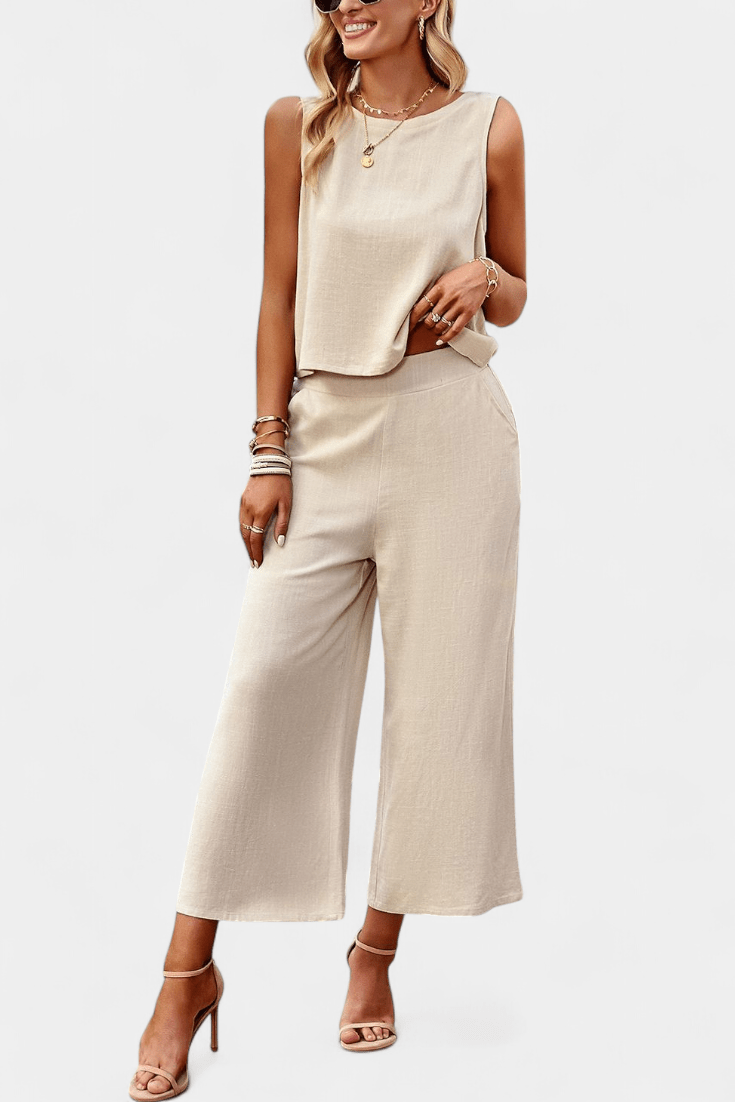 Lavinia Boho – Boho komplet sa topom i pantalonama