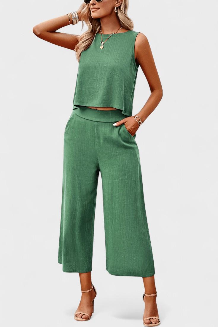 Lavinia Boho – Boho komplet sa topom i pantalonama