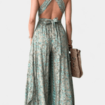 Leandra – Boho cvetni kombinezon