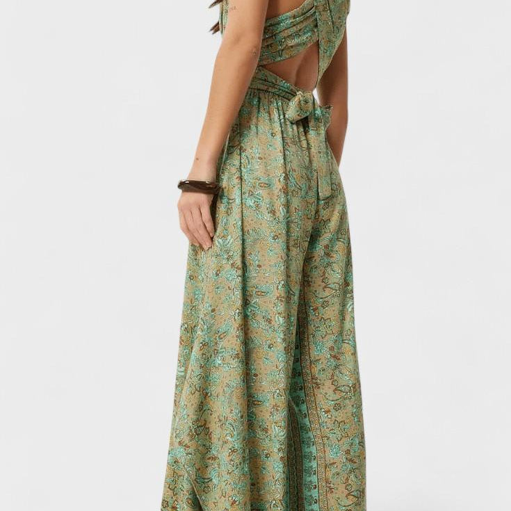 Leandra – Boho cvetni kombinezon
