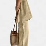 Lía – Minimalistički komplet sa topom i pantalonama