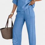 Natalia – Boho komplet sa bluzom i pantalonama