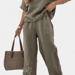 Natalia – Boho komplet sa bluzom i pantalonama