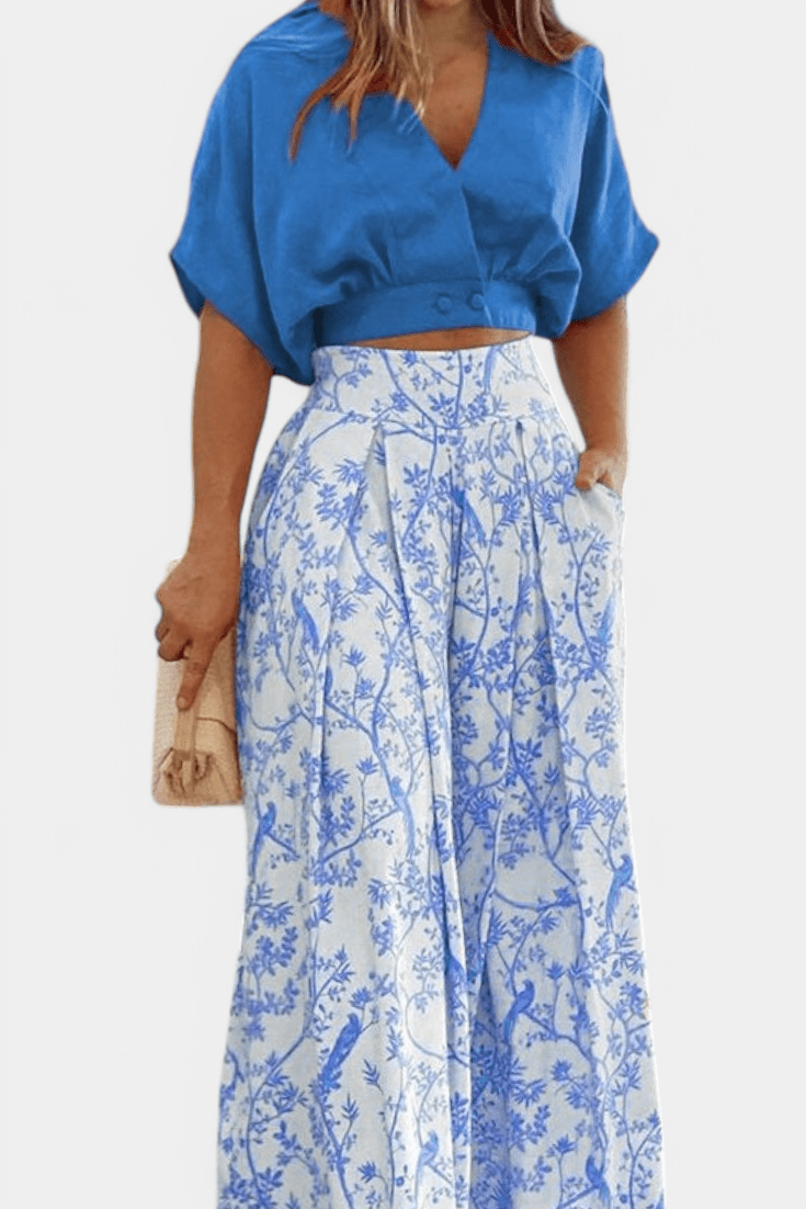 Olivia Boho – Boho komplet sa topom i pantalonama