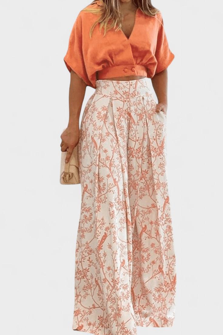 Olivia Boho – Boho komplet sa topom i pantalonama