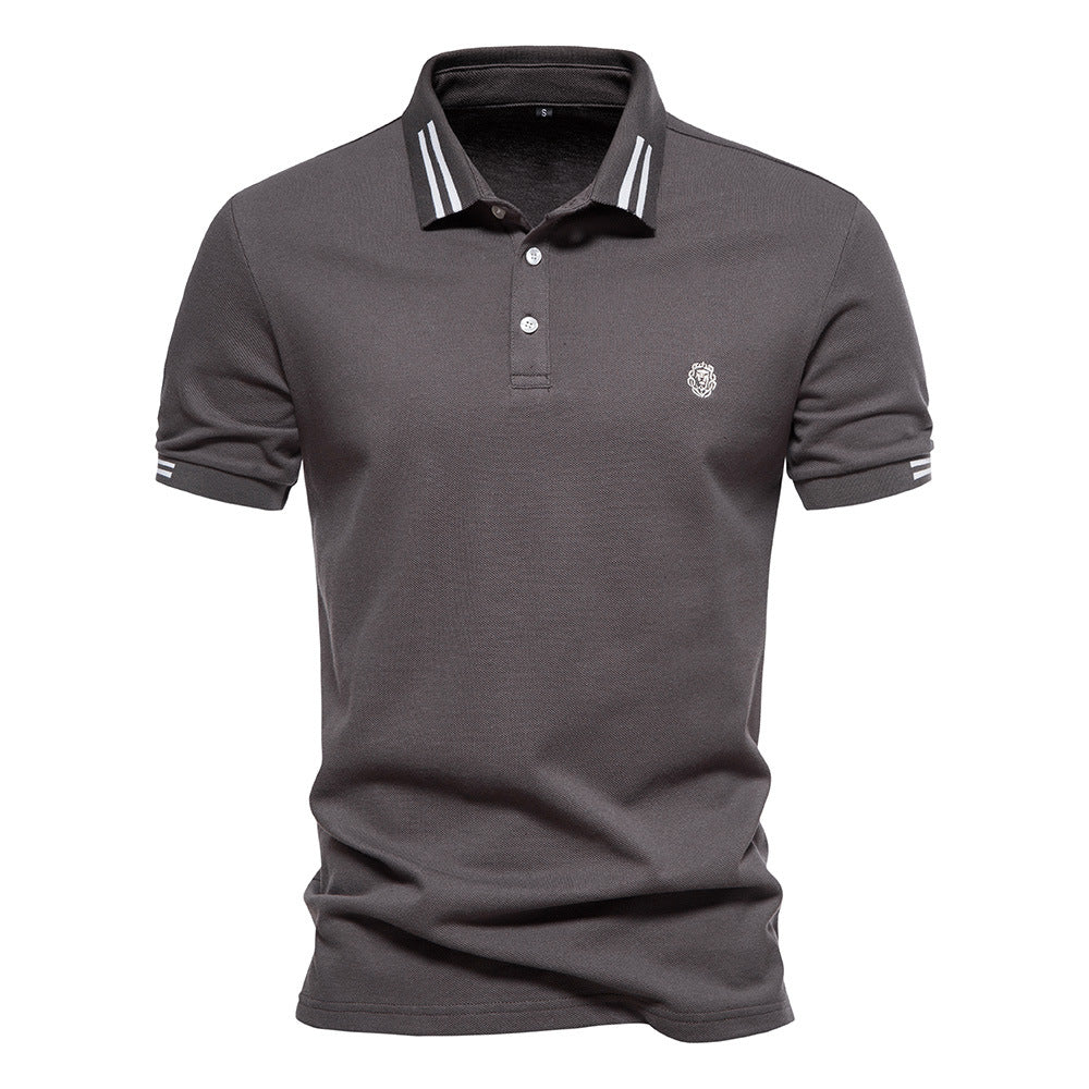 Polo Majica – Strukturirana Prugasta Kragna