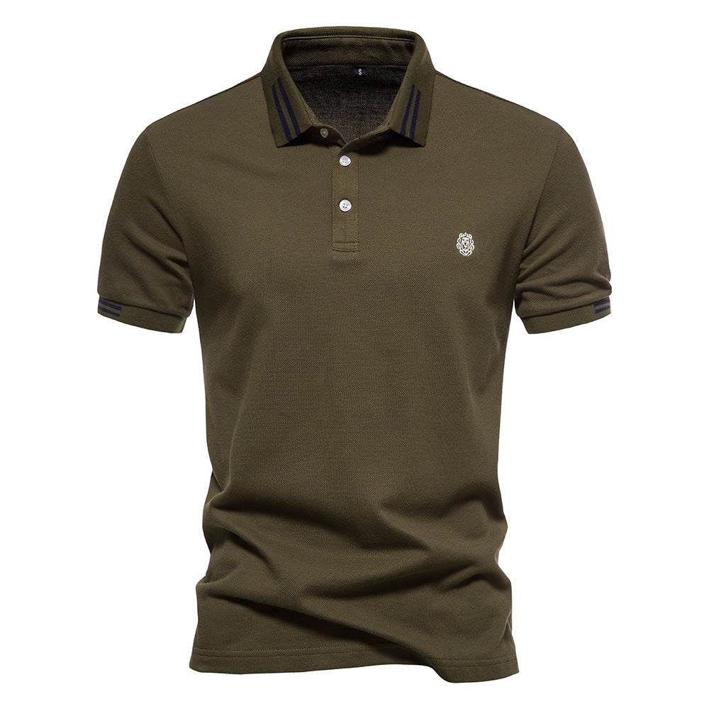 Polo Majica – Strukturirana Prugasta Kragna