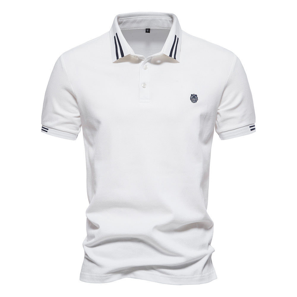 Polo Majica – Strukturirana Prugasta Kragna