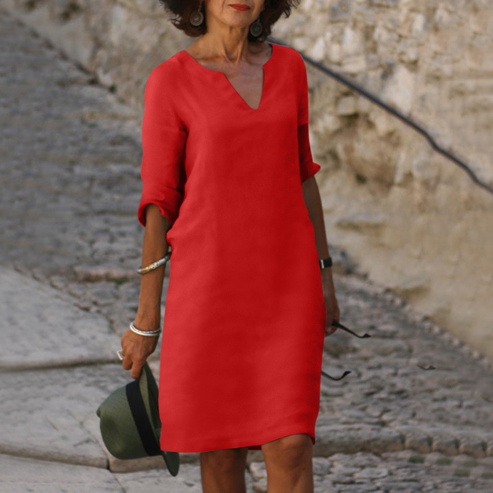 Elena™ | Victoire haljina od prirodnog lana