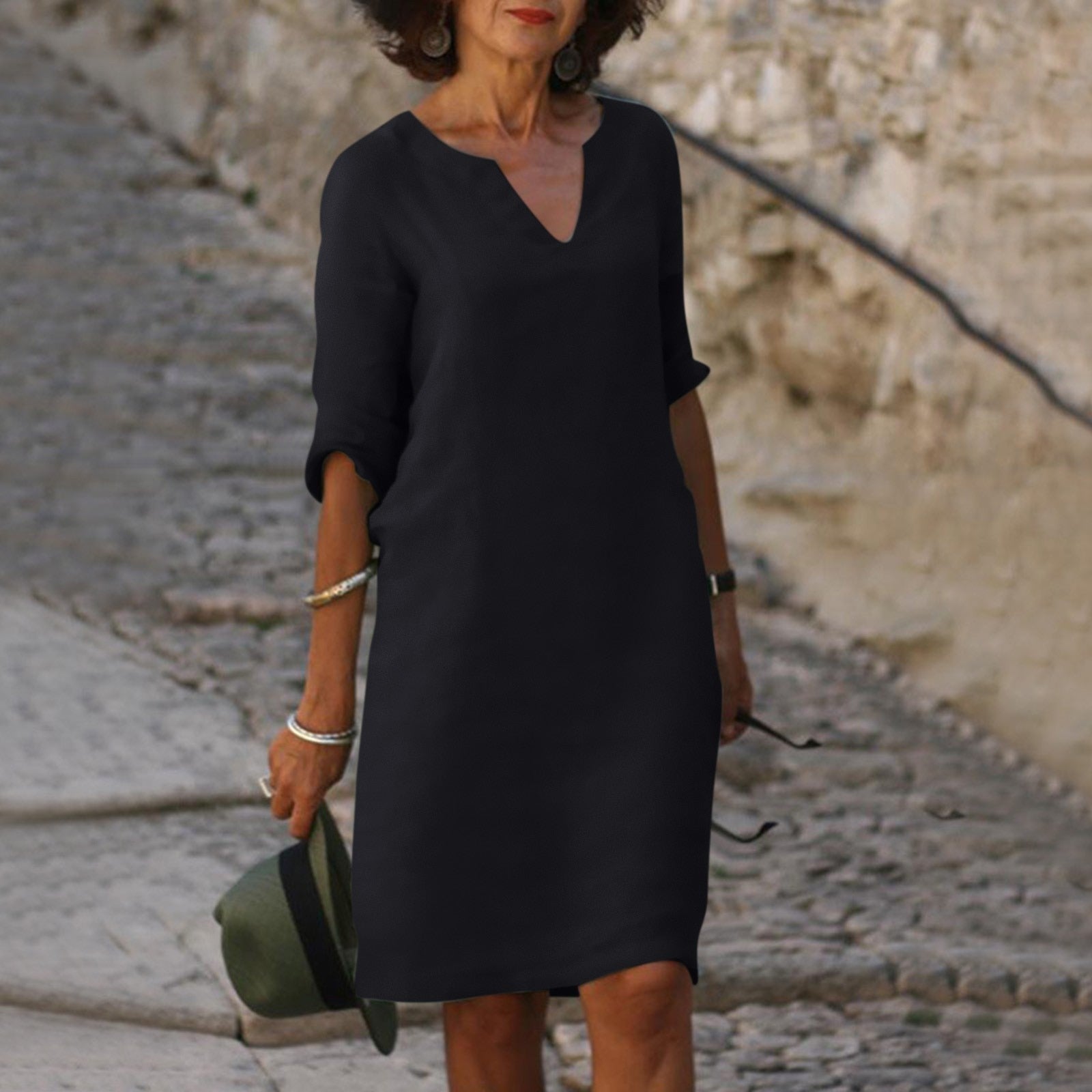 Elena™ | Victoire haljina od prirodnog lana