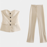 Sada Paesha – Minimalistički komplet sa topom i pantalonama