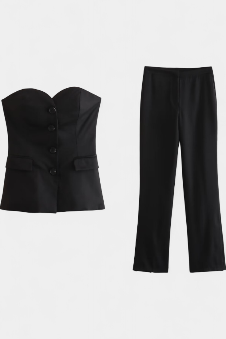 Sada Paesha – Minimalistički komplet sa topom i pantalonama