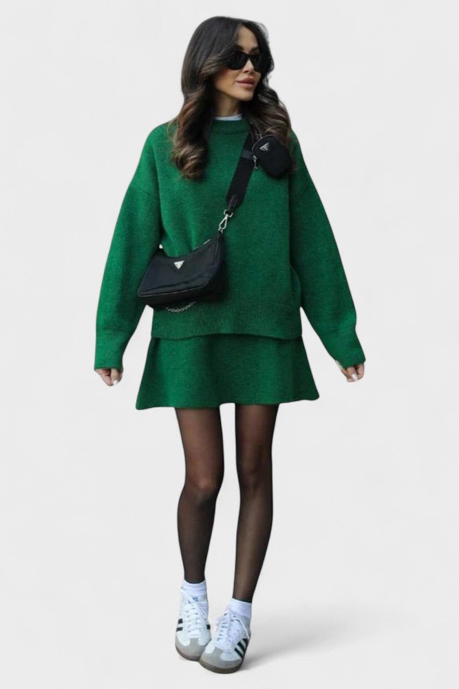 Sanna – Pleteni dvodelni komplet sa majicom i pantalonama