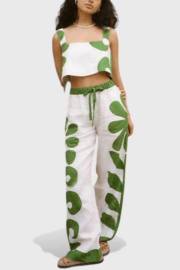 Serafina – Boho komplet sa topom i pantalonama