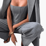 Sienna – Elegantni trodelni komplet sa blejzerom, topom i pantalonama