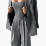 Sienna – Elegantni trodelni komplet sa blejzerom, topom i pantalonama