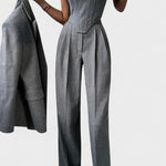 Sienna – Elegantni trodelni komplet sa blejzerom, topom i pantalonama