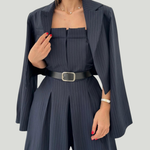 Julia – Elegantni trodelni komplet sa topom, pantalonama i jaknom