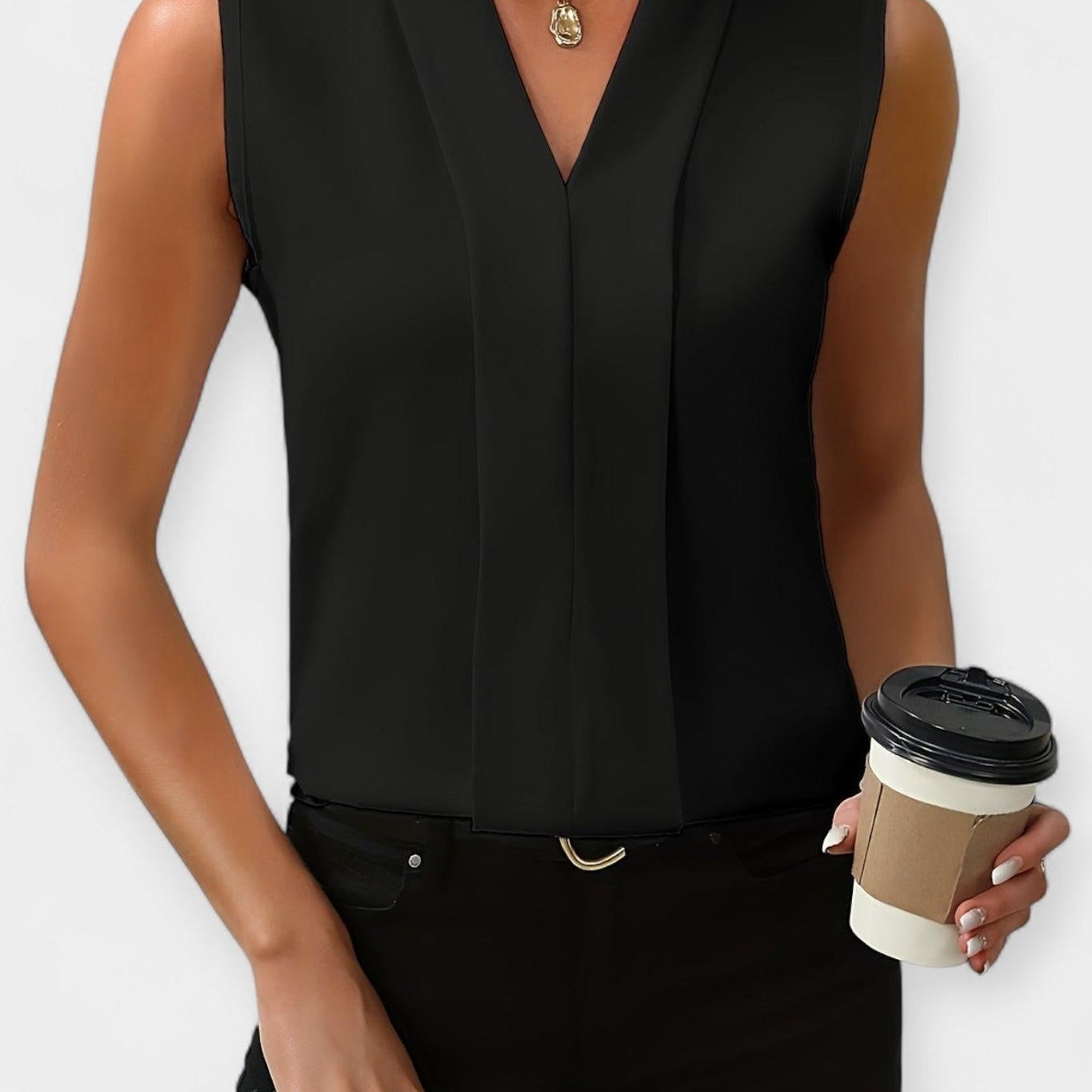 Elegantan top bez rukava