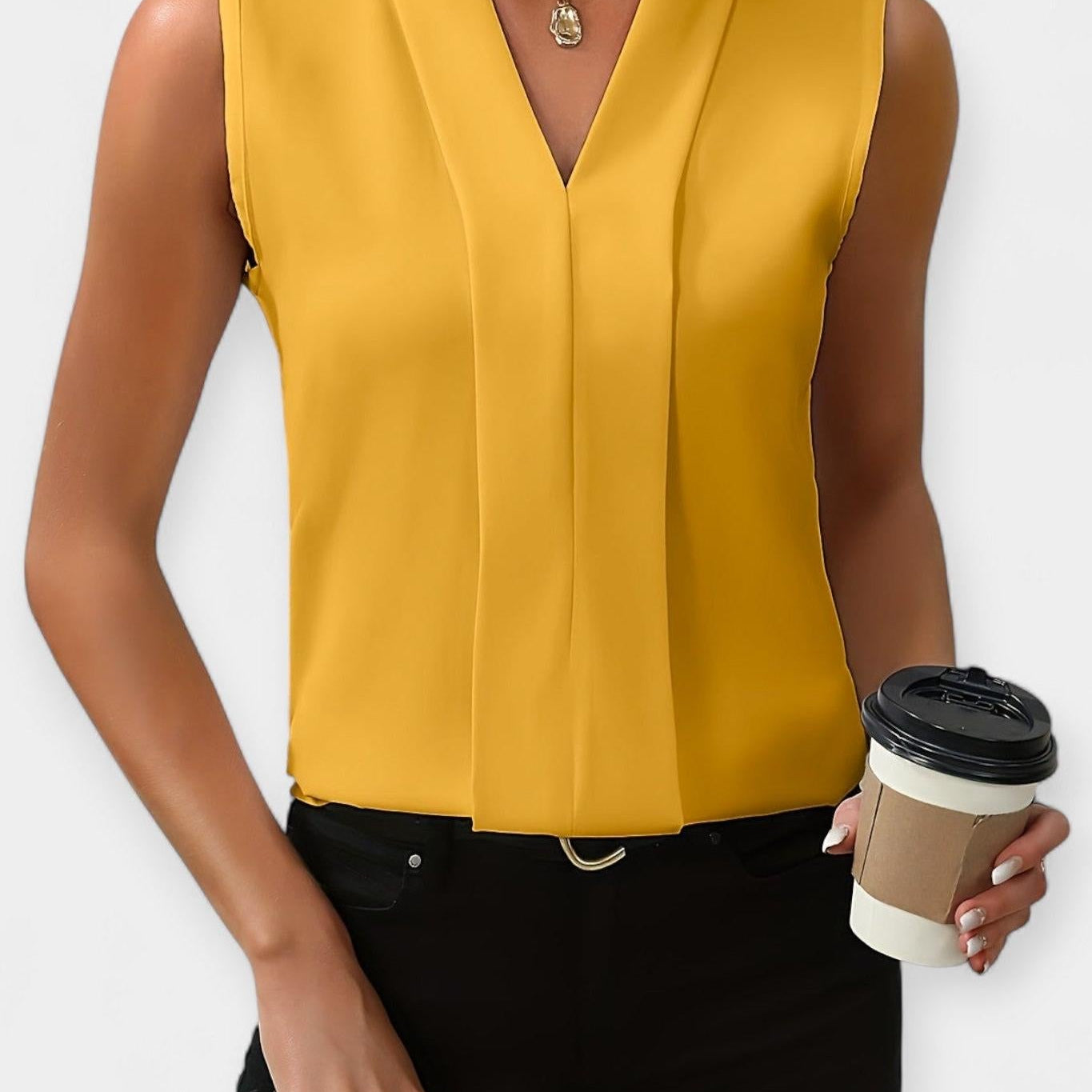 Elegantan top bez rukava