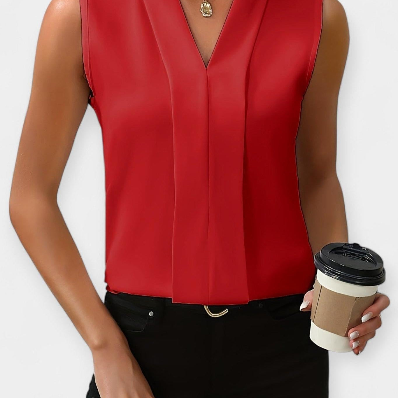 Elegantan top bez rukava