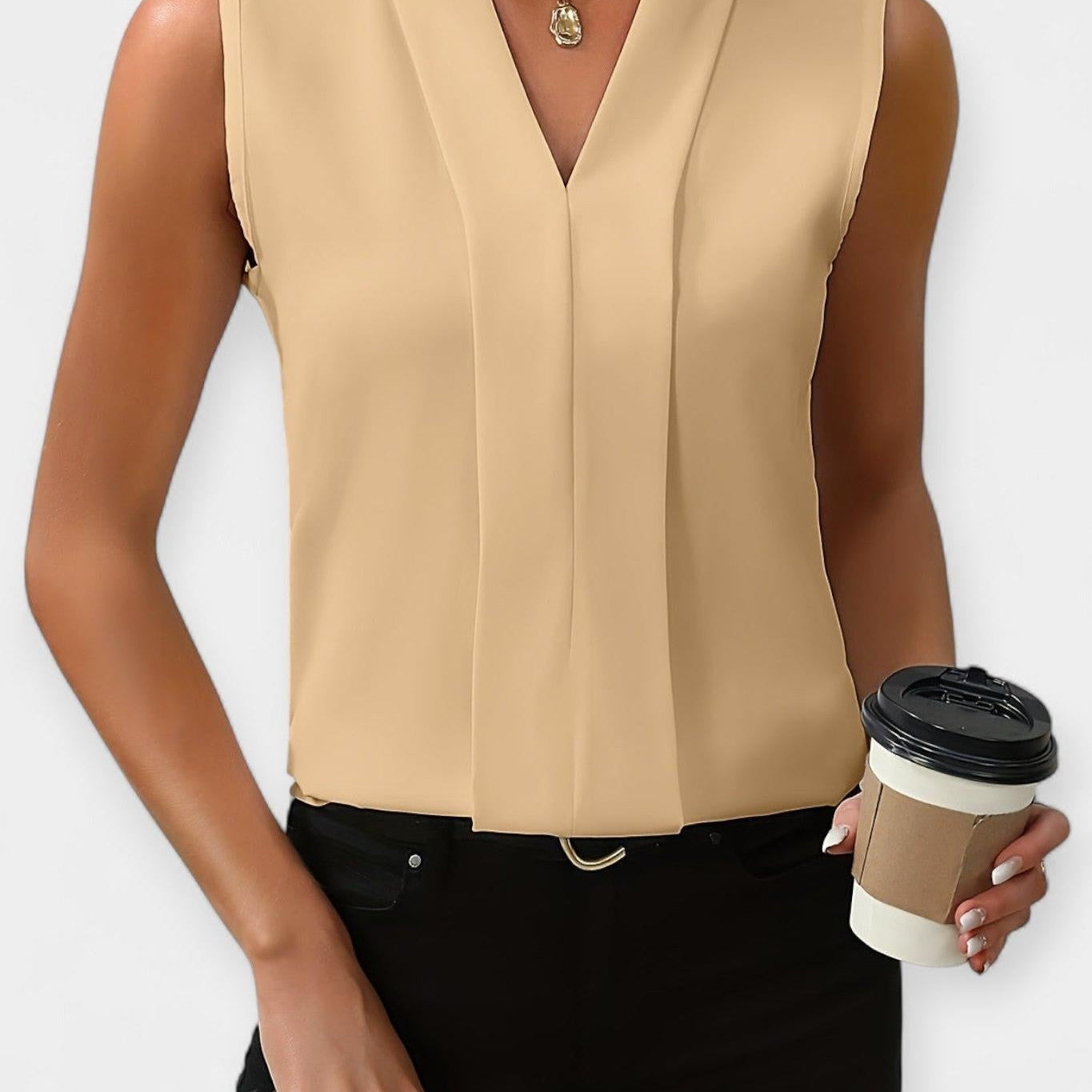 Elegantan top bez rukava