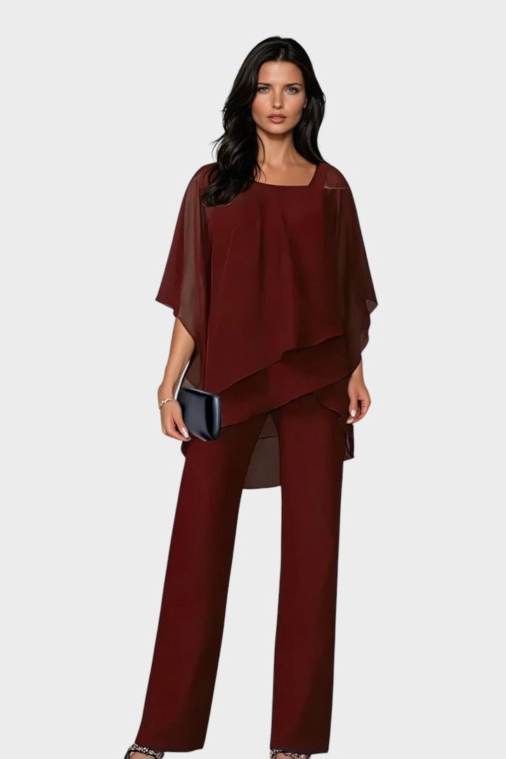 Tena – Elegantni komplet sa asimetričnom košuljom i pantalonama