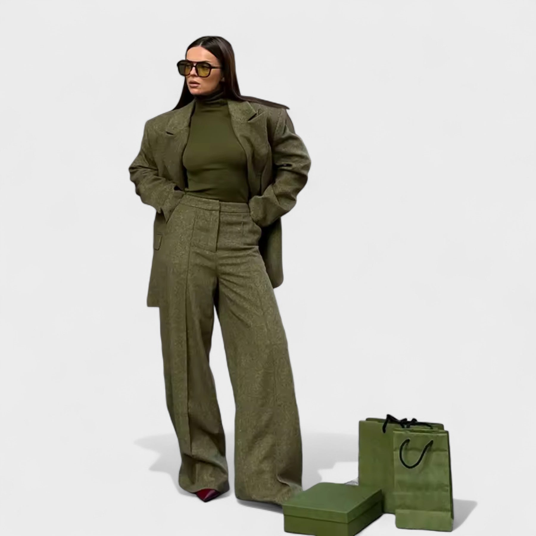 Ana – Elegantni komplet sa blejzerom i pantalonama