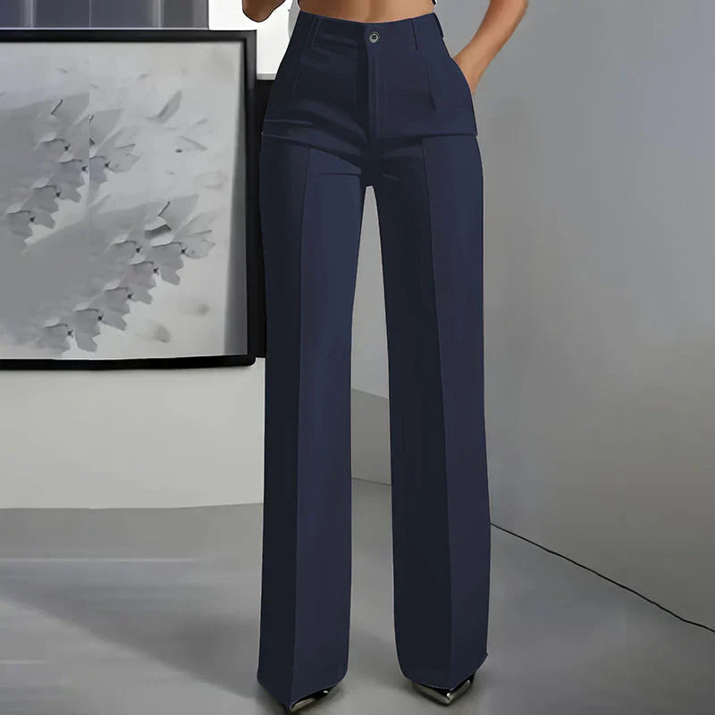 Eddi | Elegantne pantalone visokog struka pravog kroja