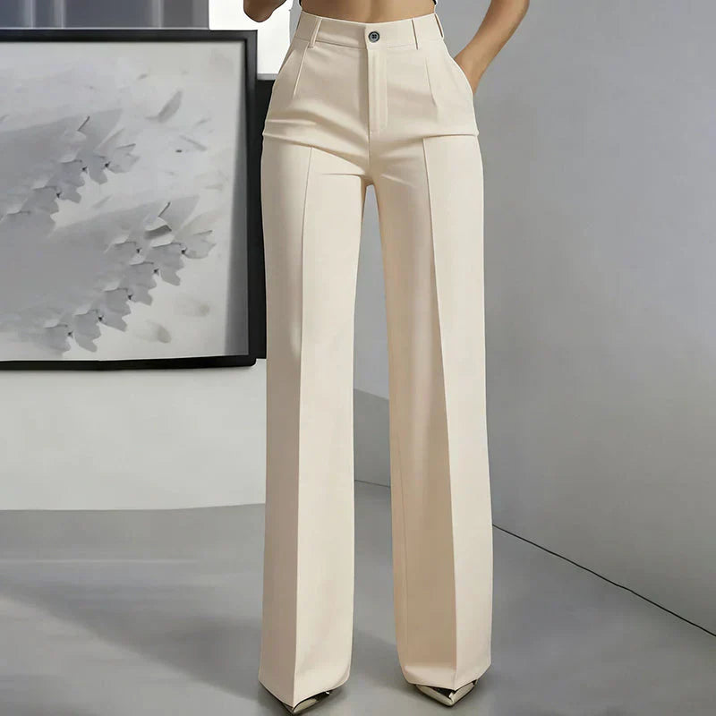 Eddi | Elegantne pantalone visokog struka pravog kroja