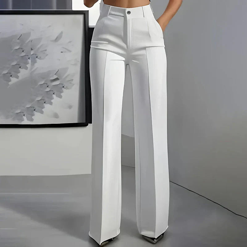 Eddi | Elegantne pantalone visokog struka pravog kroja