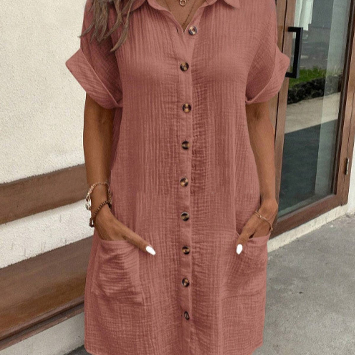 Elegantna polo haljina Celest (Skoro rasprodato)