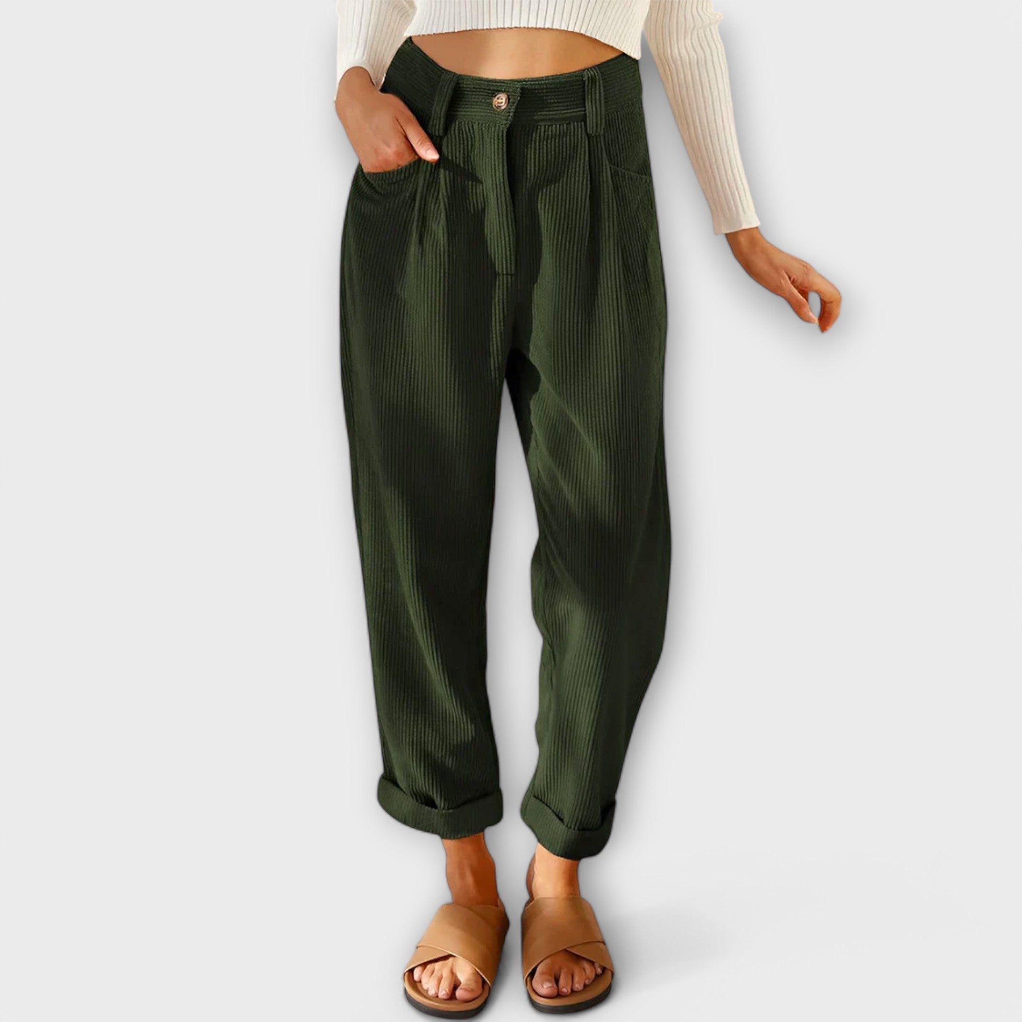Jana – Moderne somot pantalone