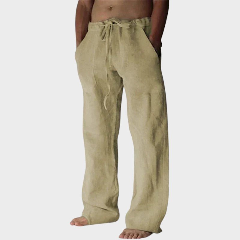 Opuštene pantalone sa vrpcom