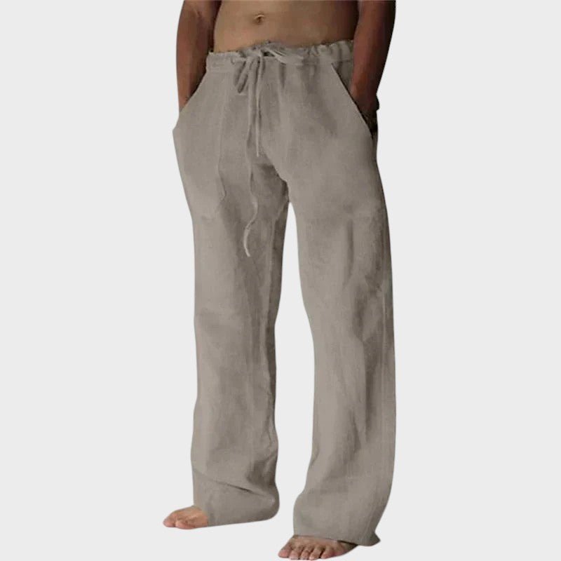 Opuštene pantalone sa vrpcom