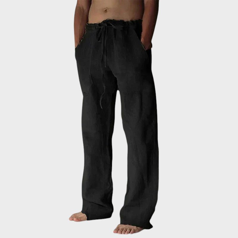 Opuštene pantalone sa vrpcom