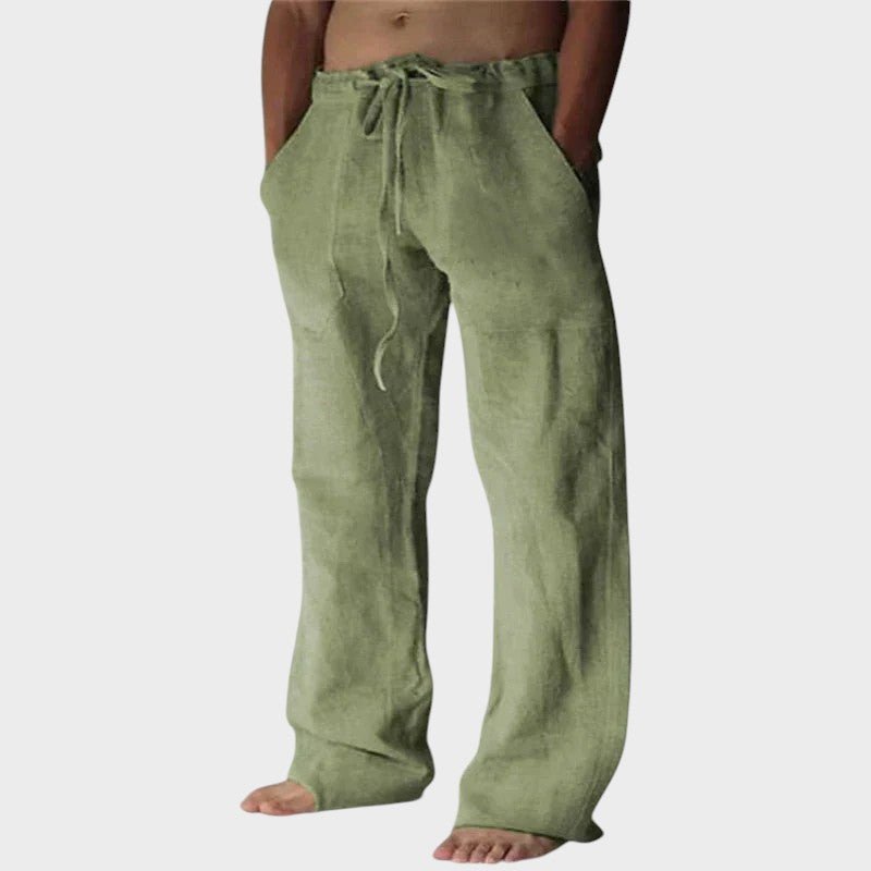Opuštene pantalone sa vrpcom