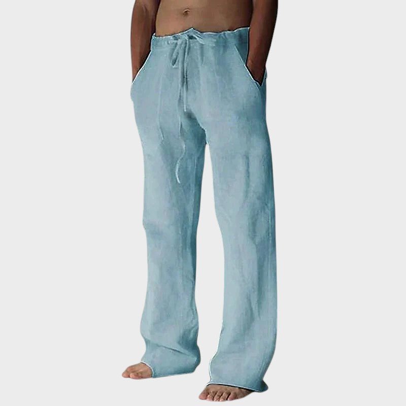 Opuštene pantalone sa vrpcom