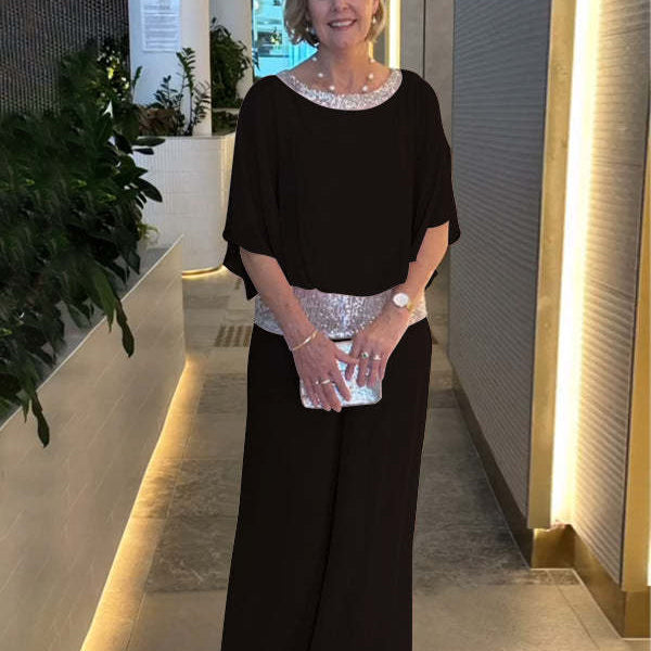 Nyla – Elegantni dvodelni komplet sa topom i širokim pantalonama
