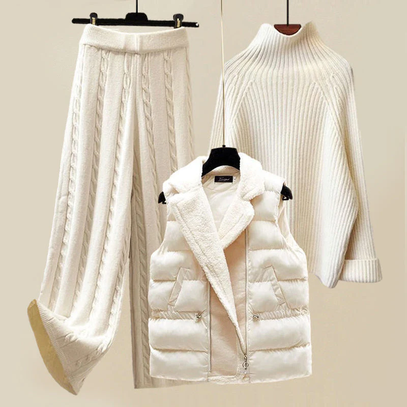 WinterLuxe – Pletena kolekcija sa trodelnim kompletom