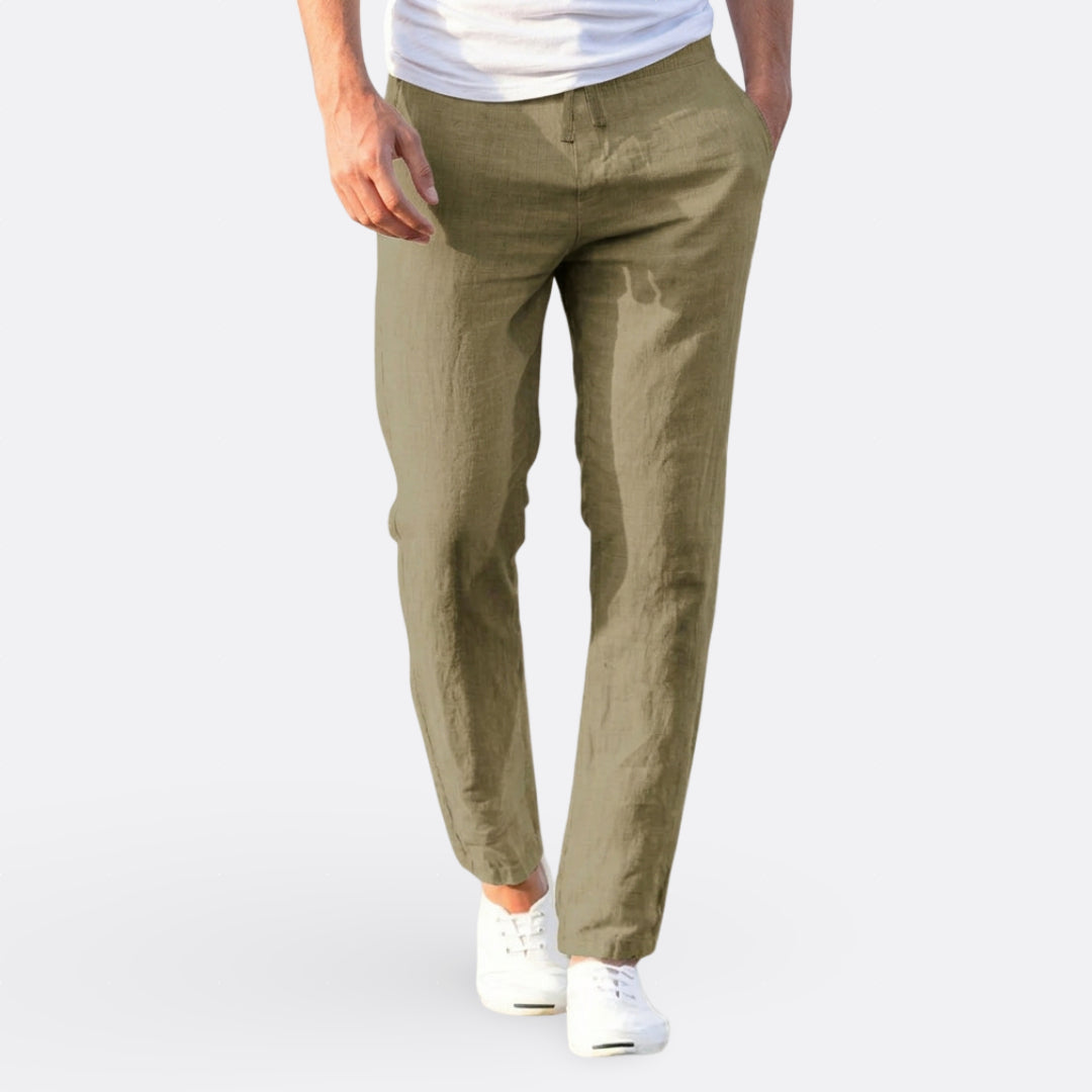 Ležerne lanene pantalone