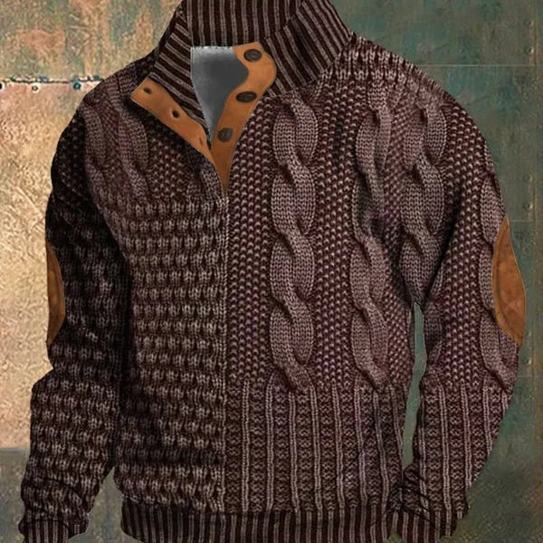 Pulover sa štampanom retro šarom